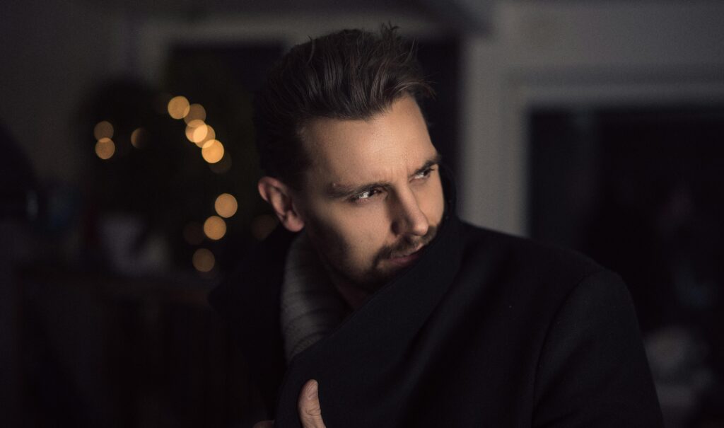 confident man improving appearance