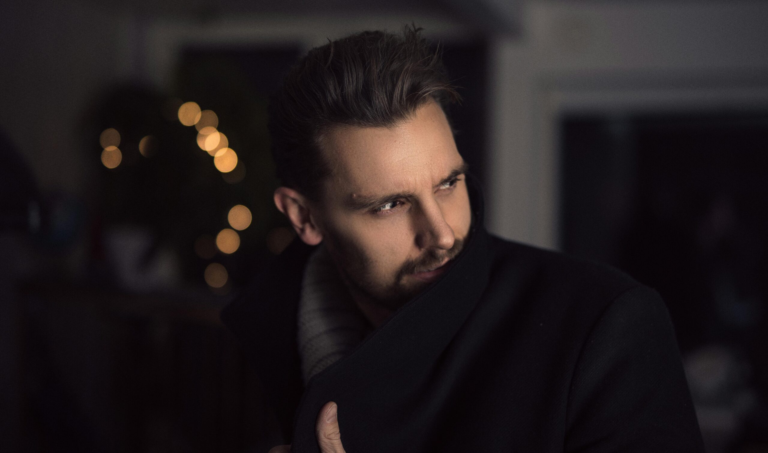 confident man improving appearance